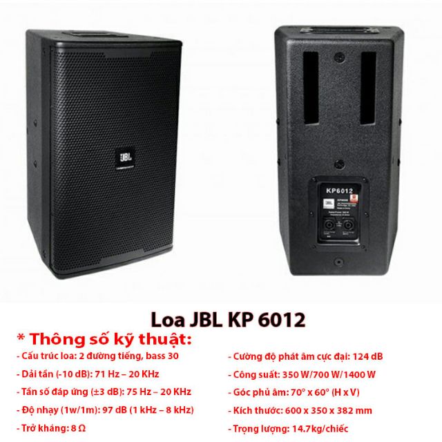 Loa JBL KP-6012 NHẬP CHINA CHUYÊN KARAOKE VIP