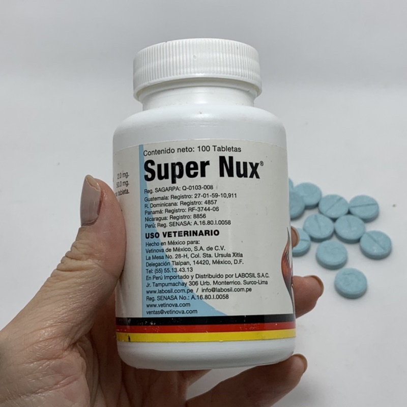 SUPER NUX dinh dưỡng cho gà đá CHIẾC LẼ HỘP 100 viên