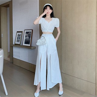 ĐỒ BỘ ĐẸP, QUẦN ỐNG RỘNG, ĐỒ BỘ TRẮNG