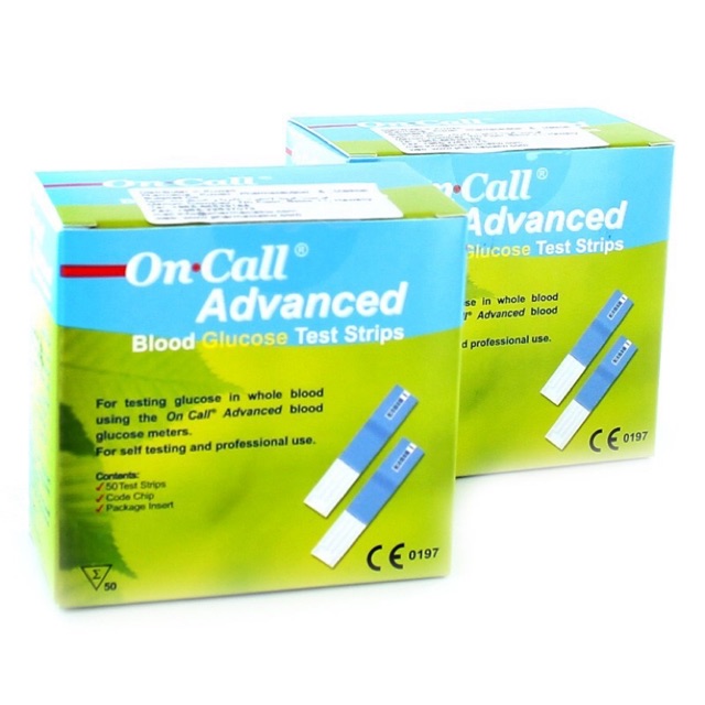 Que thử tiểu đường on Call Advanced (hộp 25 que)