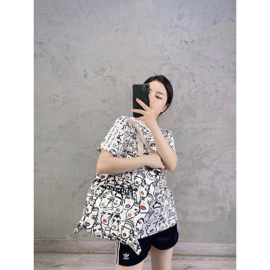 (HÀNG XUẤT XỊN) Túi họa tiết FIORUCCI X DAS SHOPPER kích thước16 cm x 40 cm 38 cm