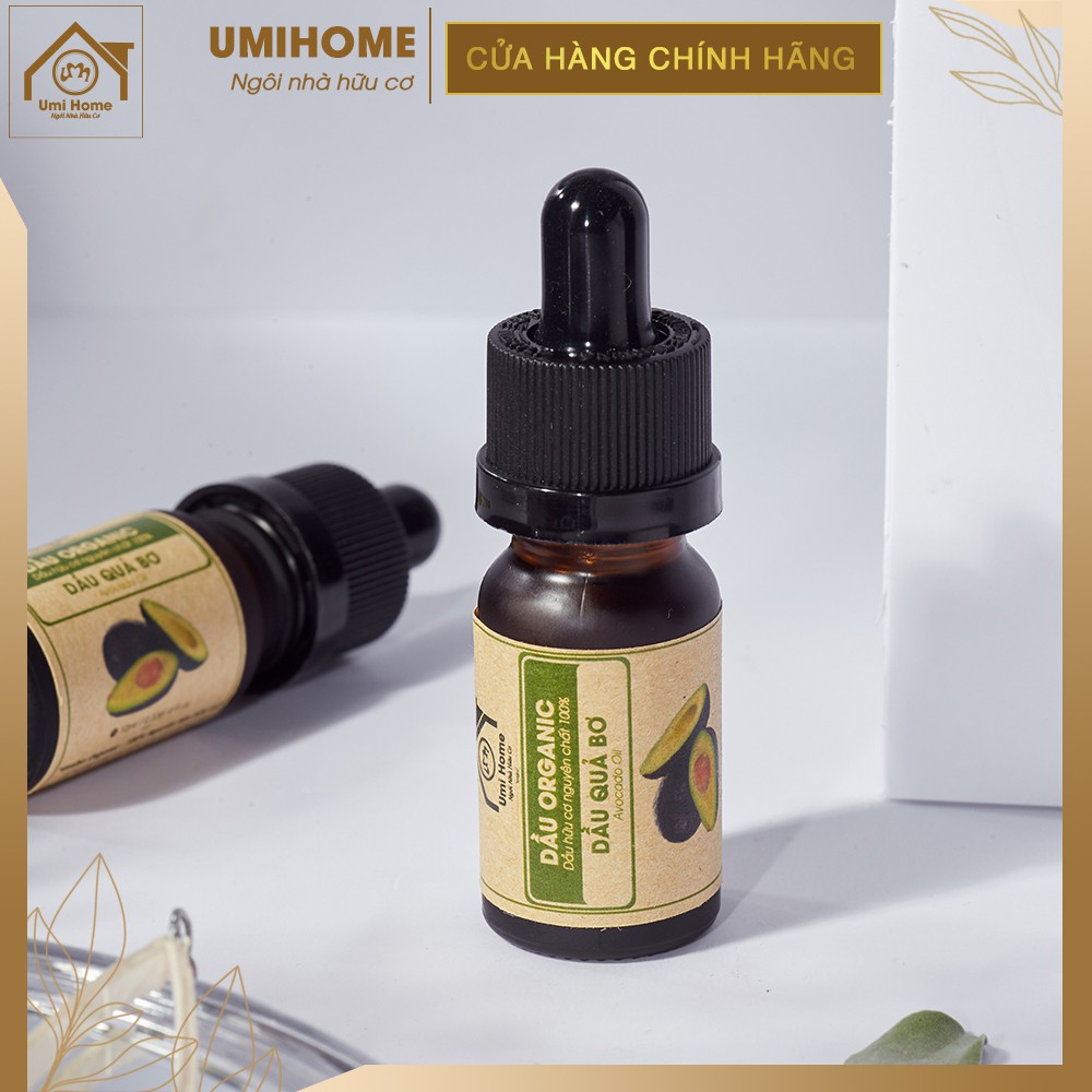 Dầu Quả Bơ dưỡng ẩm da hữu cơ UMIHOME nguyên chất | Avocado oil 100% Organic 10ML | BigBuy360 - bigbuy360.vn