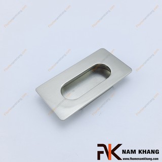 Tay nắm âm tủ màu xám NK145-X ( Màu xám bạc)