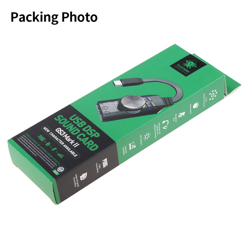 Đầu Chuyển Đổi Âm Thanh USB KING GS3 Virtual 7.1 3.5mm Chuyên Dụng Cho Máy Tính