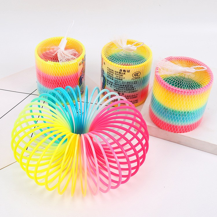 Đồ chơi trẻ em Lò Xo Cầu Vồng Ma Thuật Nhiều Màu Cỡ Lớn 9x8,7cm