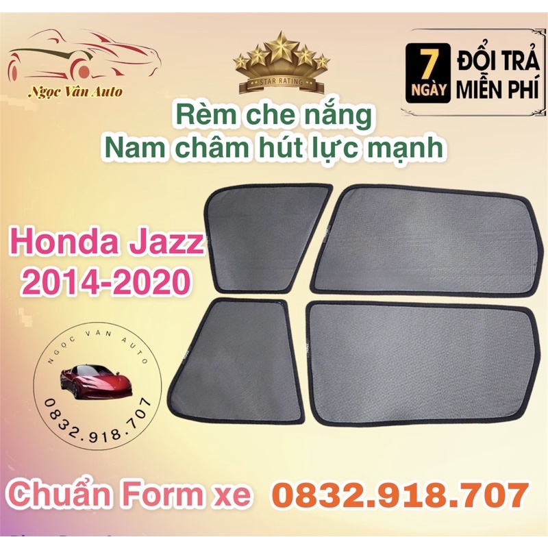 Rèm Che Nắng Nam Châm Honda Jazz 2014 - 2020 hàng Loại 1