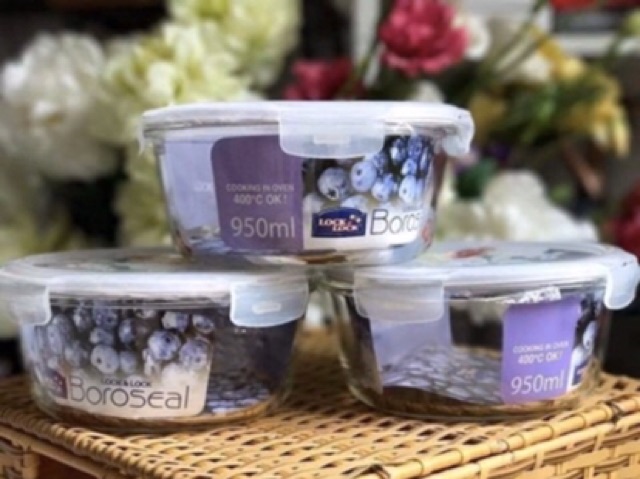 👍🧸 THỐ THUỶ TINH TRÒN LOCK&LOCK 950ml 🎀💦 | BigBuy360 - bigbuy360.vn