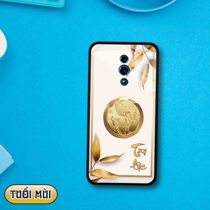 Ốp lưng kính 3D 12 con giáp - Oppo Reno