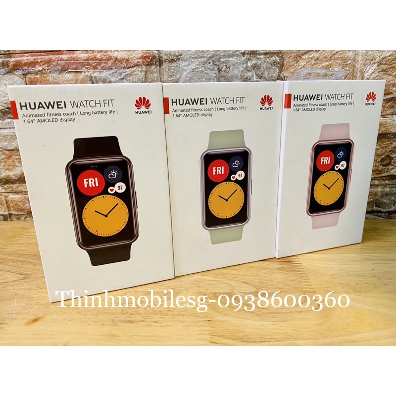 Đồng hồ Huawei Watch Fit dây silicone-Hàng chính hãng 99%-Bh 11 tháng