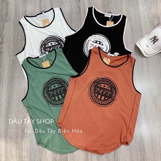 Áo Ba Lỗ Thun Lụa Tà Bầu Kết Hợp In Lô Gô Cực Chất TTS0661