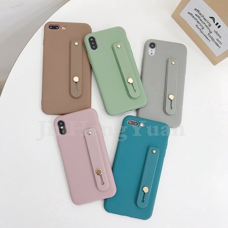 Ốp điện thoại mềm có vòng đeo tay cho iPhone 6 6S 7 8 Plus X Xs XR XsMax 11 promax
