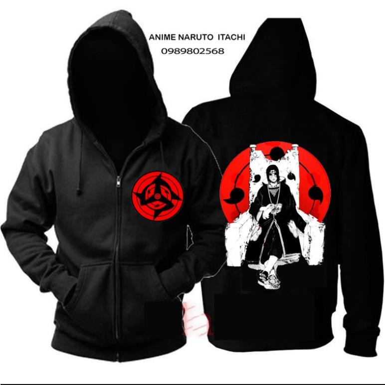 💥 HOT 🎁 BST ÁO KHOÁC ÁO HOODIE HÌNH ITACHI UCHIHA, SASUKE SENPAI , NARUTO ANIME KÈM QUÀ TẶNG 💖