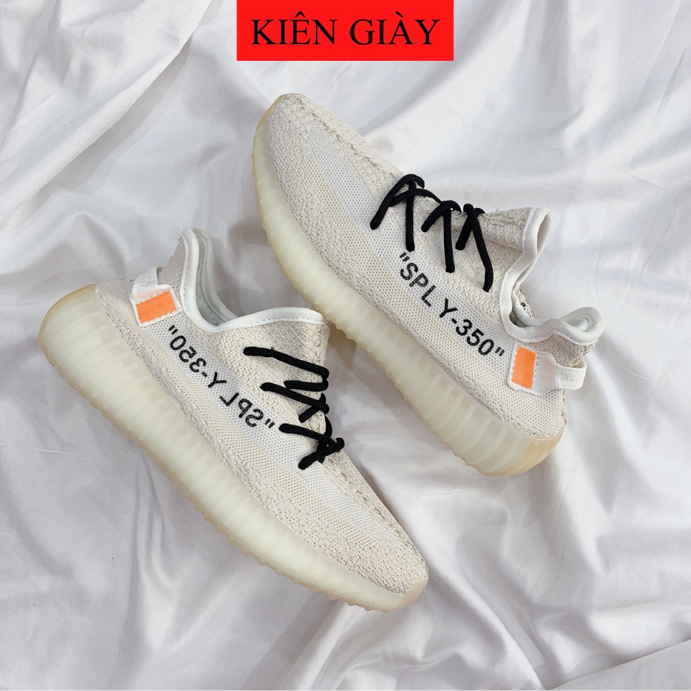 Giày Thể Thao Nữ YZ 350 Off White Kem