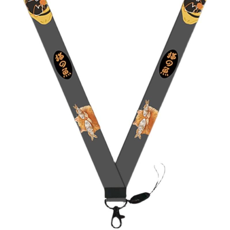 Dây Đeo Thẻ/Điện Thoại Ngắn Đeo Cổ Họa Tiết Hoạt Hình Dễ Thương