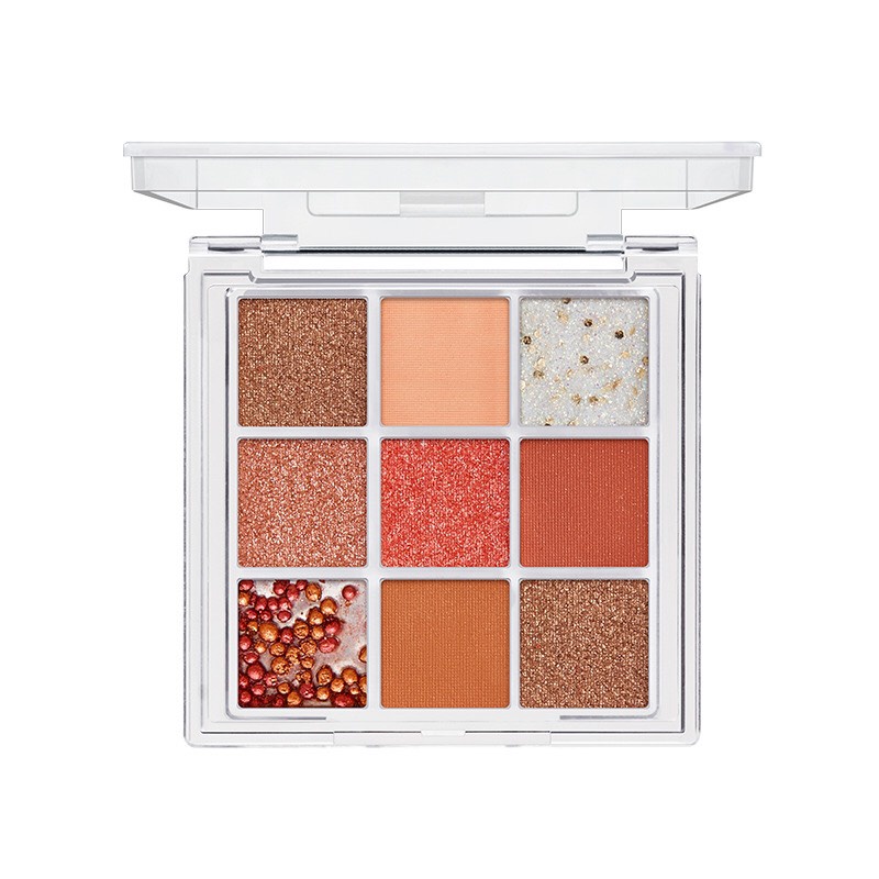 Bảng phấn mắt 9 ô lameila Tông Màu Nâu Cam Vàng Nhũ Siêu hottrend Xillin House | BigBuy360 - bigbuy360.vn