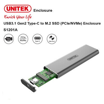 Box ổ cứng USB3.1 Gen2 Type-C M.2 (PCIe / NVMe)