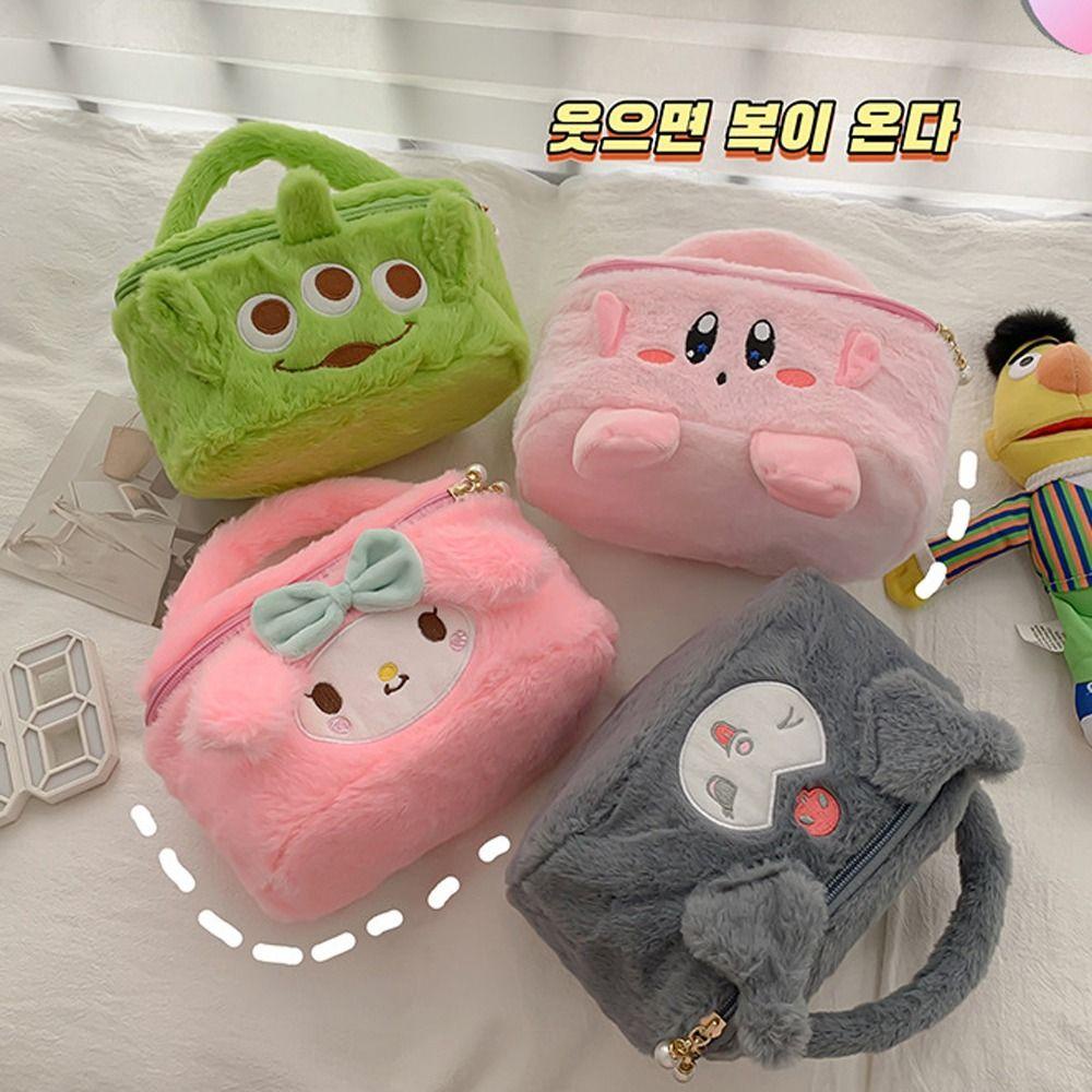 JARRED Túi Đựng Mỹ Phẩm Kuromi Melody Nhồi Bông Treo Tường Thiết Kế Thanh Lịch Cho Nữ