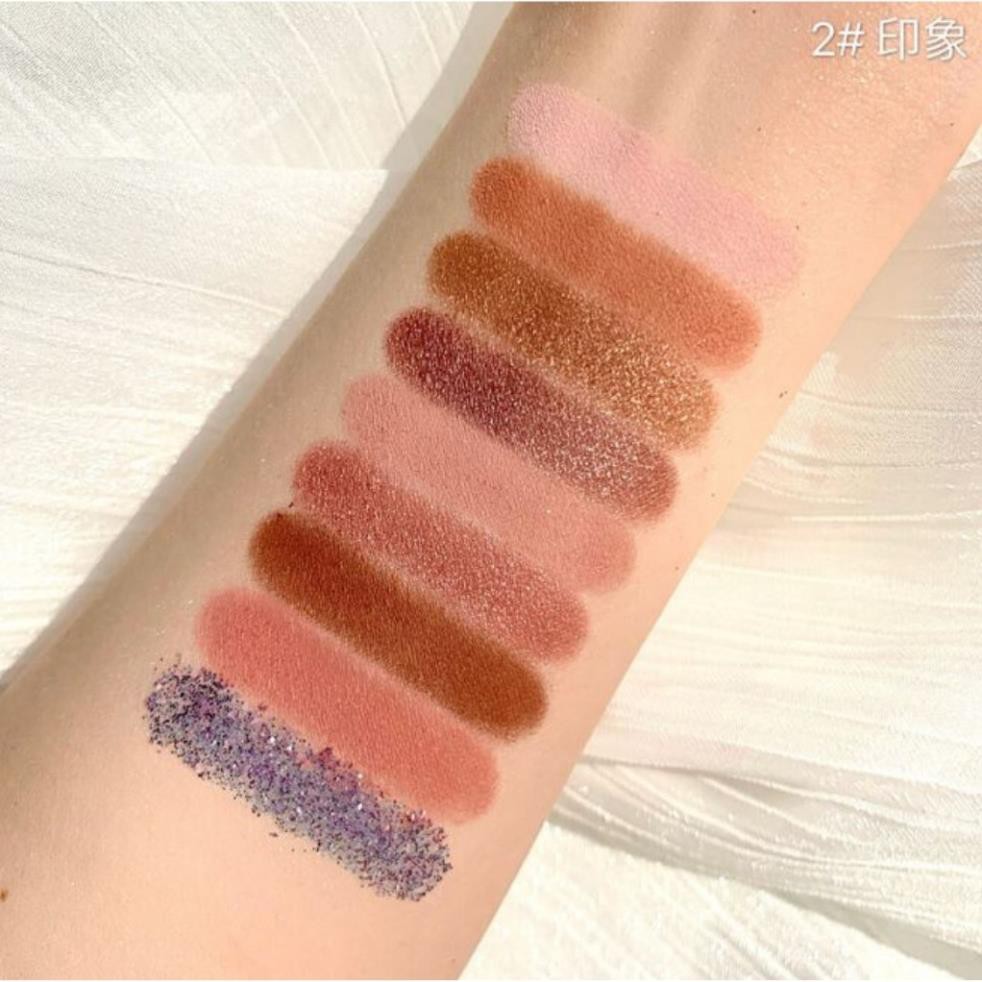 Bảng Phấn Mắt DIKALU Soft Eye Shadow Lasting 9 Ô Màu Lameila Novo Dikalu Hàng Nội Địa Trung  - YZ26