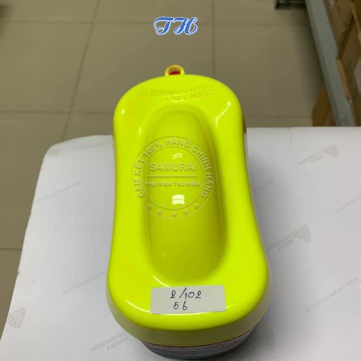 Combo 4 chai sơn samurai 56 màu vàng huỳnh quang gồm: uch210 - uc1002 - 56 - k1k - giấy nhám p800