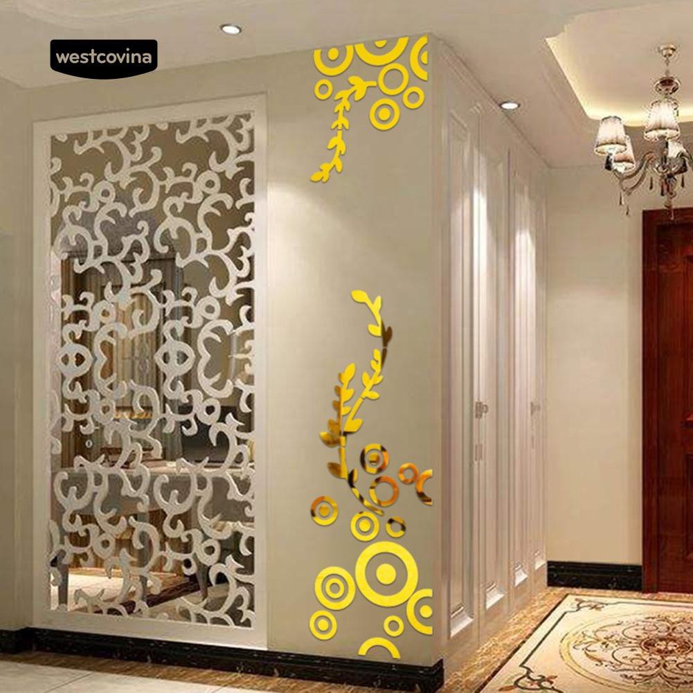 Set miếng dán tráng gương trang trí