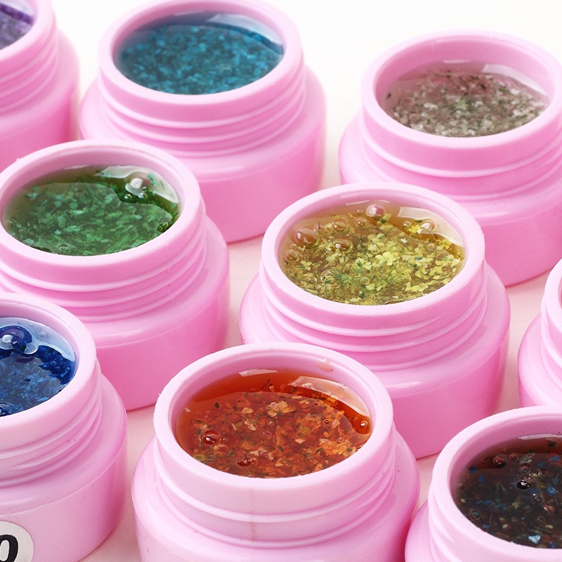 Gel sơn móng tay UV dung tích 8ml kiểu hoa khô tự nhiên