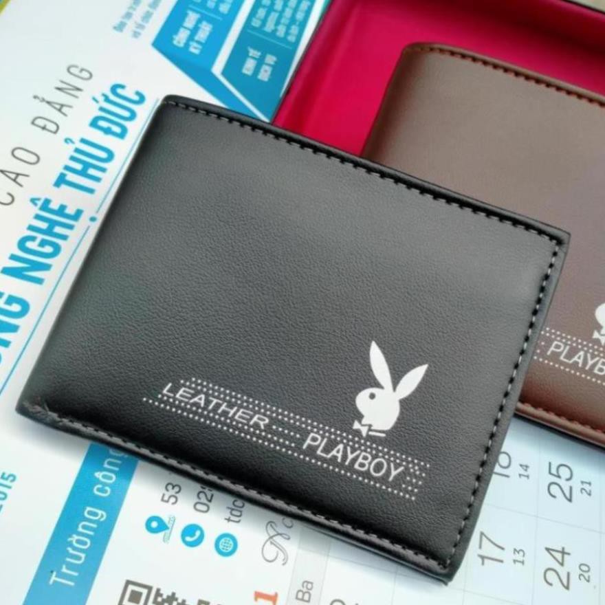 🎁Giá Dùng Thử🎁 Ví Ngang Nam Bóp Nam PlayBoy Tặng Kèm Hộp Bỏ Vừa Các Loại Giấy Tờ,Có Khóa Kéo Hiện Đại SI_PLAY