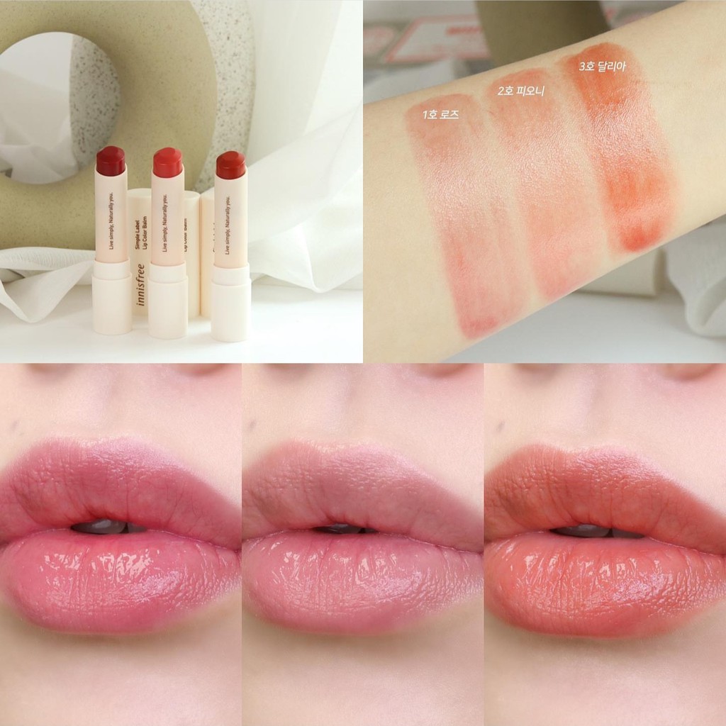 Son dưỡng có màu innisfree Simple Label Lip Color Balm