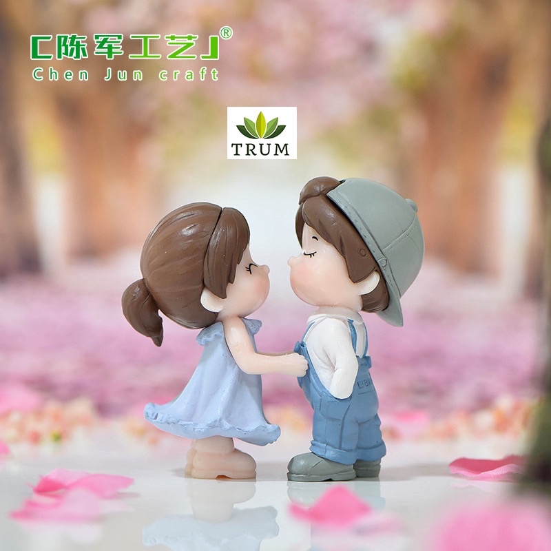 Đôi Tình Nhân Hạnh Phúc ( Giá 1 đôi) Phụ kiện trang trí tiểu cảnh sen đá terrarium
