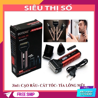 máy cạo râu Boteng BT-T1, máy cạo râu đa năng 3 trong 1 an toàn Hàn Quốc