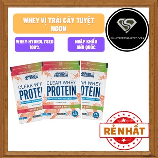 CLEAR WHEY PROTEIN MÙI VỊ TRÁI CÂY HÃNG APPLIED NUTRITION GÓI 1 LẦN DÙNG