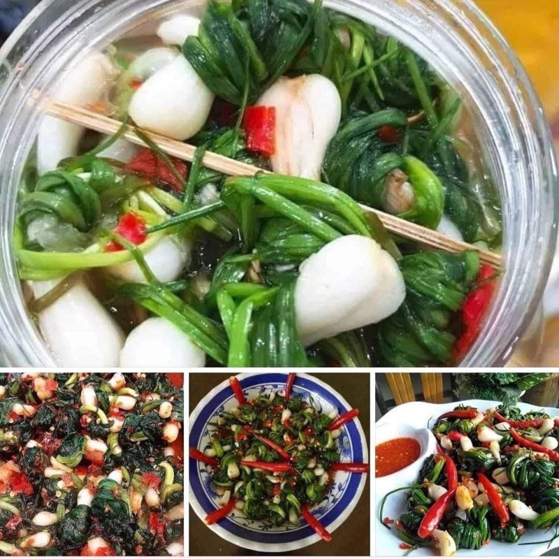 Kiệu lá cuốn ngâm mắm ớt -Kiệu cuốn đặc sản ở Vĩnh Linh - Quảng Trị