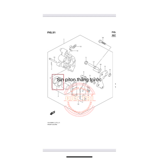Ron ,sim, phốt piston heo dầu thắng trước raider fi satria fi