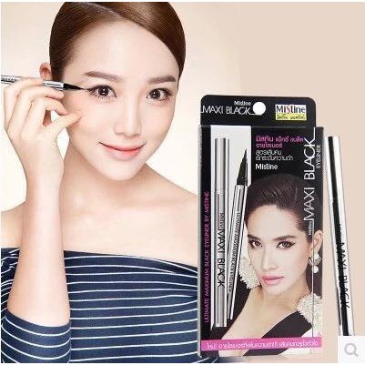 CHÌ KẺ MẮT DẠ MAXI BLACK EYELINER MISTINE CHÍNH HÃNG