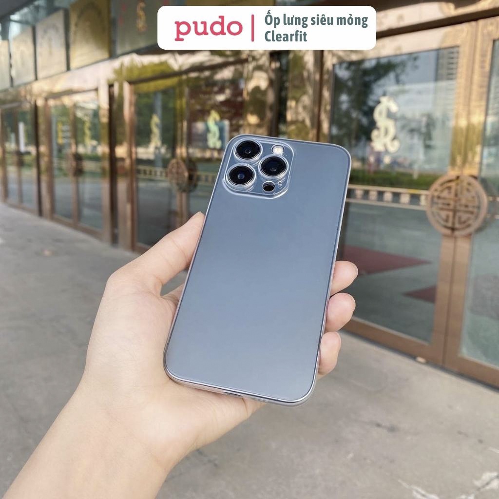 Ốp lưng lụa siêu mỏng 0.3mm trong suốt Clearfit 2022 cho iPhone 12/12pro/12promax/13/13pro/13promax