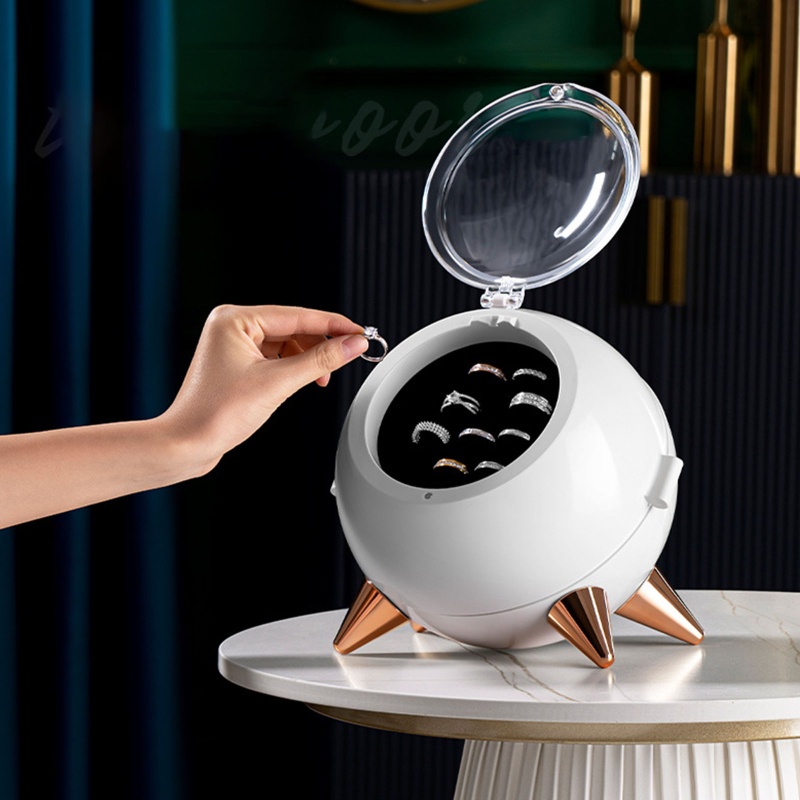 Hộp Đựng Trang Sức Trong Suốt Có Nắp Đậy Tiện Dụng