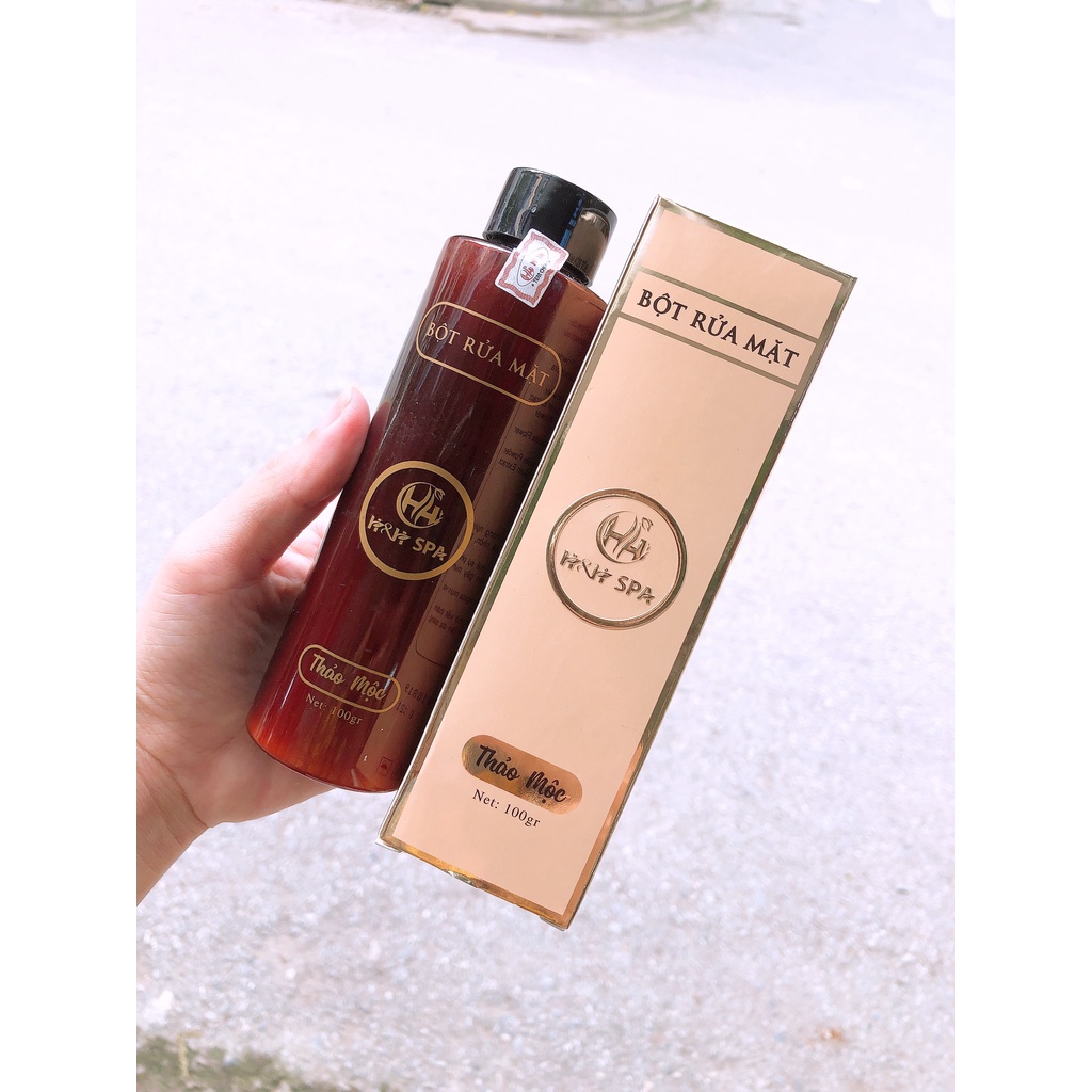 Bột rửa mặt thảo mộc H&H SPA kiềm_dầu, ngừa_mụn, sáng da