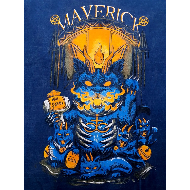 Áo Thun Wash Unisex Nam Nữ Mèo thần tài Hell Lucky Cat Phông Chất In Lụa Vải Cotton Cao Cấp Form Rộng Mỹ Local Brand MVR
