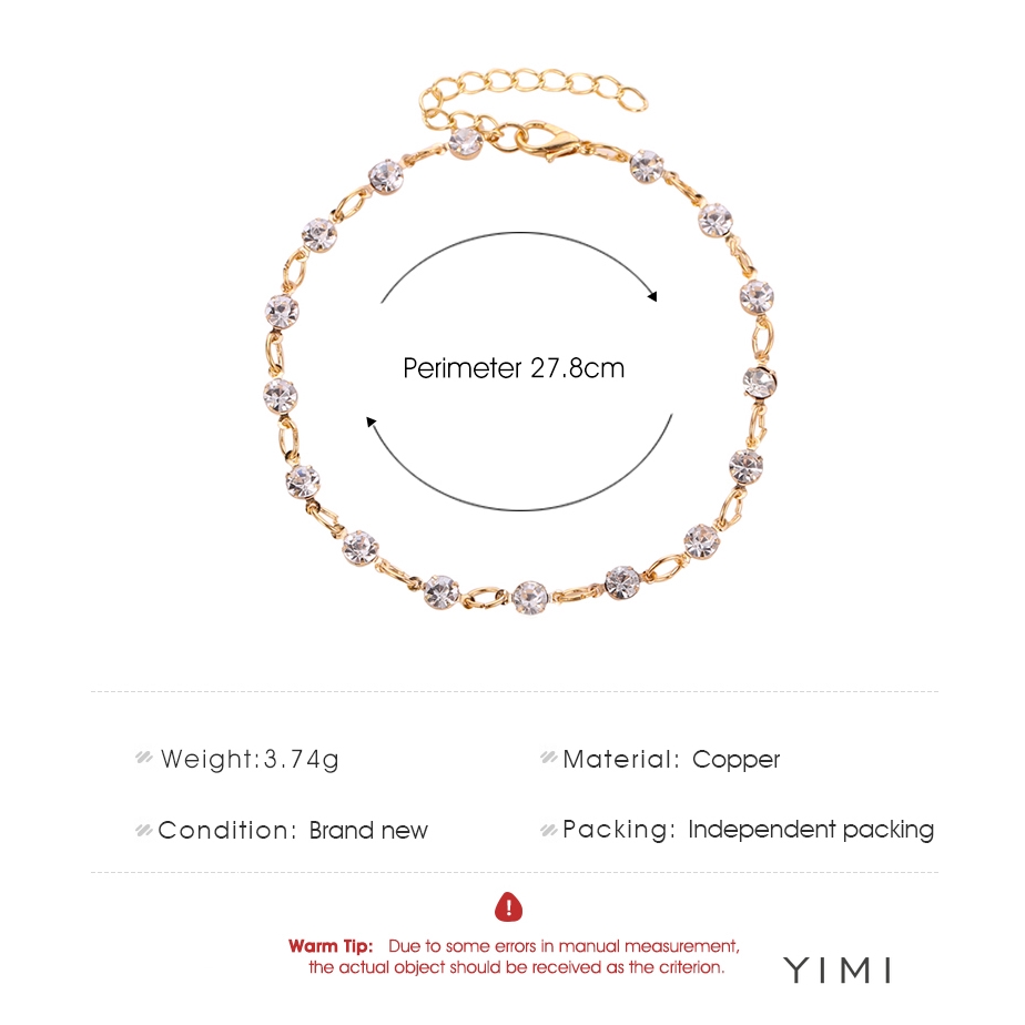 Lắc Chân Mạ Vàng Hồng 18k Phong Cách Hàn Quốc Xinh Xắn Cho Nữ | BigBuy360 - bigbuy360.vn