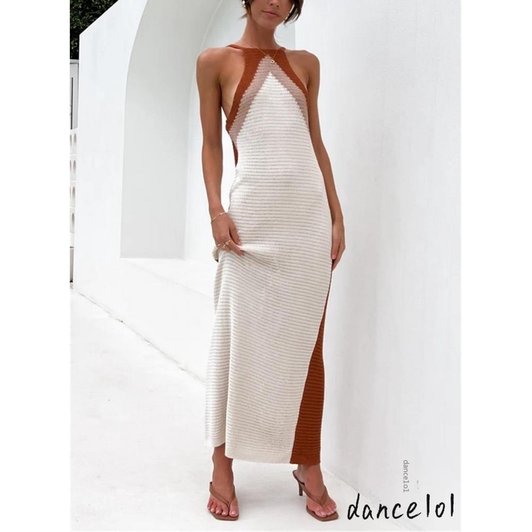 Đầm Maxi Khiêu Vũ 1O1-Y2K Hở Lưng Quyến Rũ