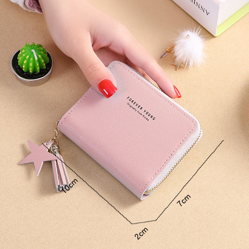 Ví Nữ Mini Khóa Kéo Thời Trang Hàn