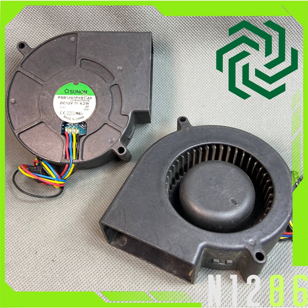Quạt Sò SUNON 9.7 CM, 12V 0.35A. gió TỐT. PSB1297PYB1-AY
