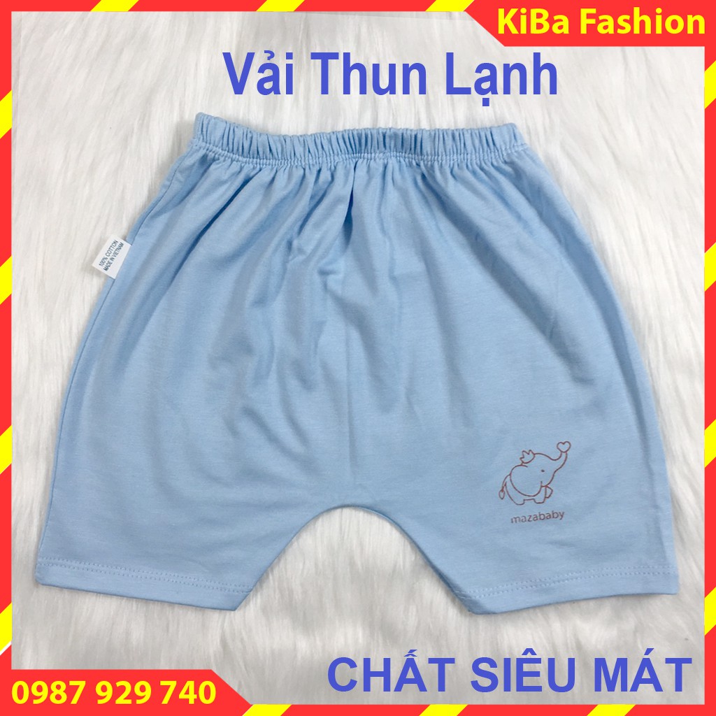 [ HÀNG ĐẸP ] Set 5 Quần đùi chất cotton lạnh, thun lạnh co giãn 4 chiều, siêu mềm mịn cho bé 3-12kg- QĐ - HMA0110