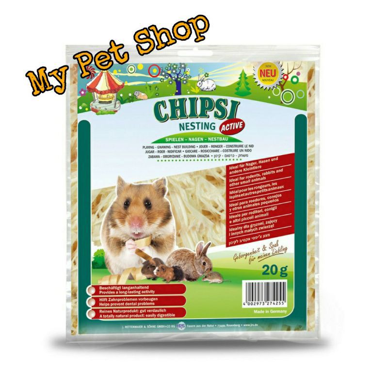 VẬT LIỆU LÀM TỔ CHO THÚ CƯNG CHIPSI NESTING ACTIVE