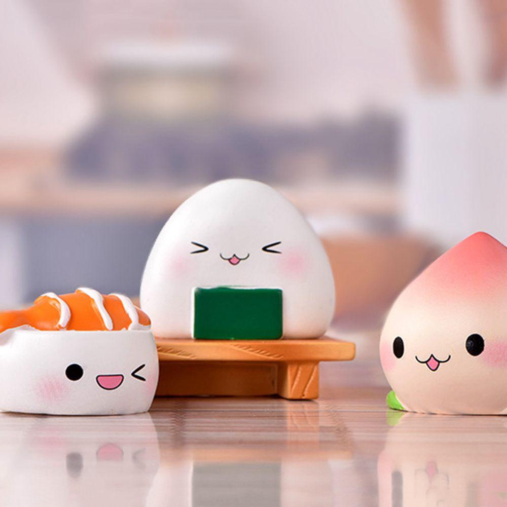 1 Mô Hình Quả Bơ / Đào Hoạt Hình Trang Trí Bánh Kem