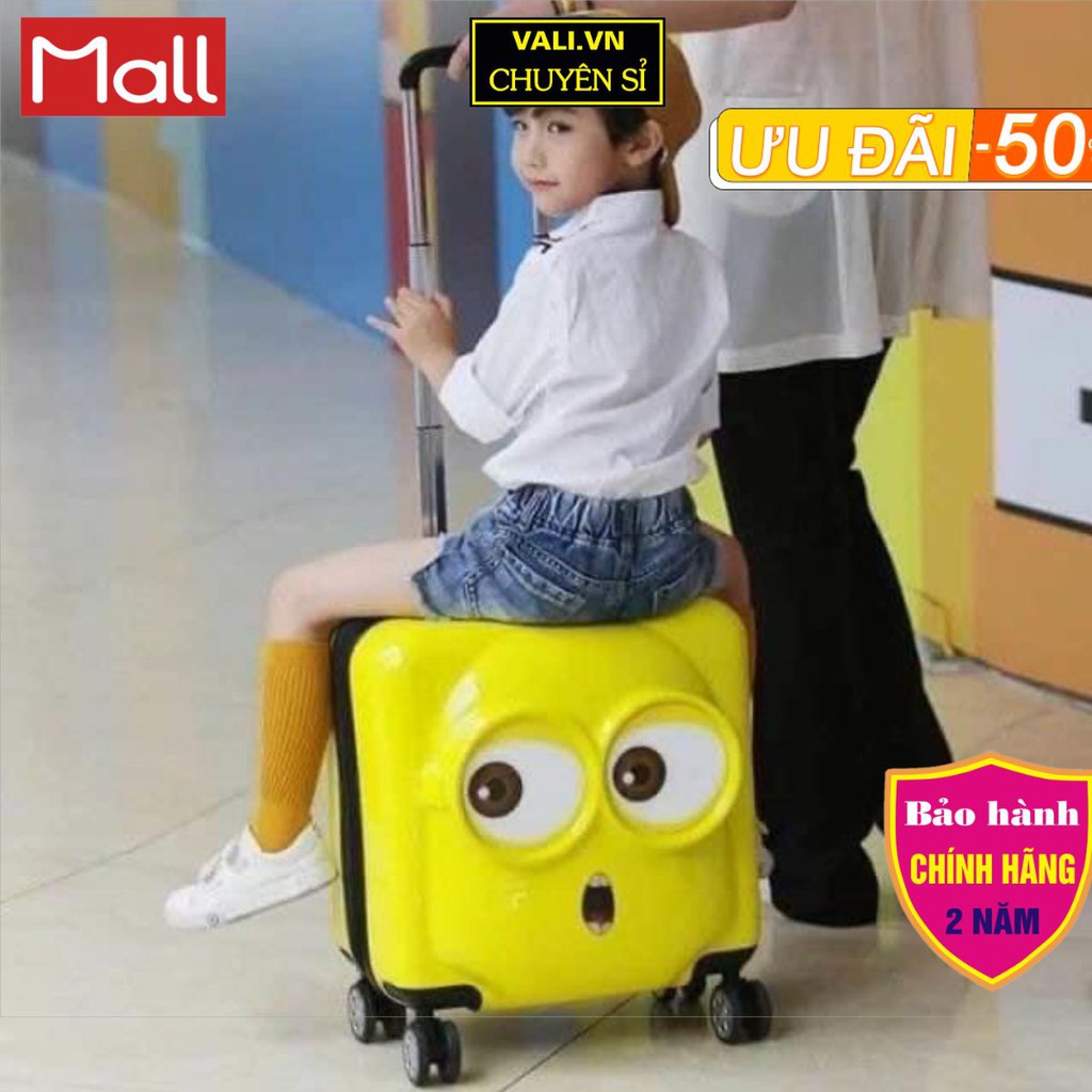 Vali Kéo cho bé minion 3 cảm xúc dễ thương cho bé giá rẻ nhất shopee ( HÀNG CÓ SẴN)