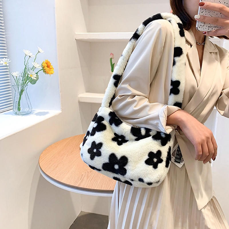 Túi Xách Lông Mềm Thời Trang Thu Đông Cho Nữ