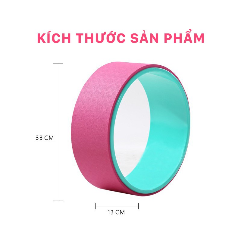 Vòng Tập Yoga Cao Cấp - Yoga QG, Chất Liệu TPE, Kích Thước 32x32x15cm, Chịu Lực 150kg, Đa Năng Kết Hợp Với Mọi Bài Tập