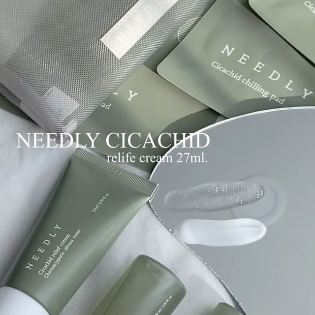 Bộ sản phẩm skincare giảm mụn nhanh chóng NEEDLY Cicachid Set