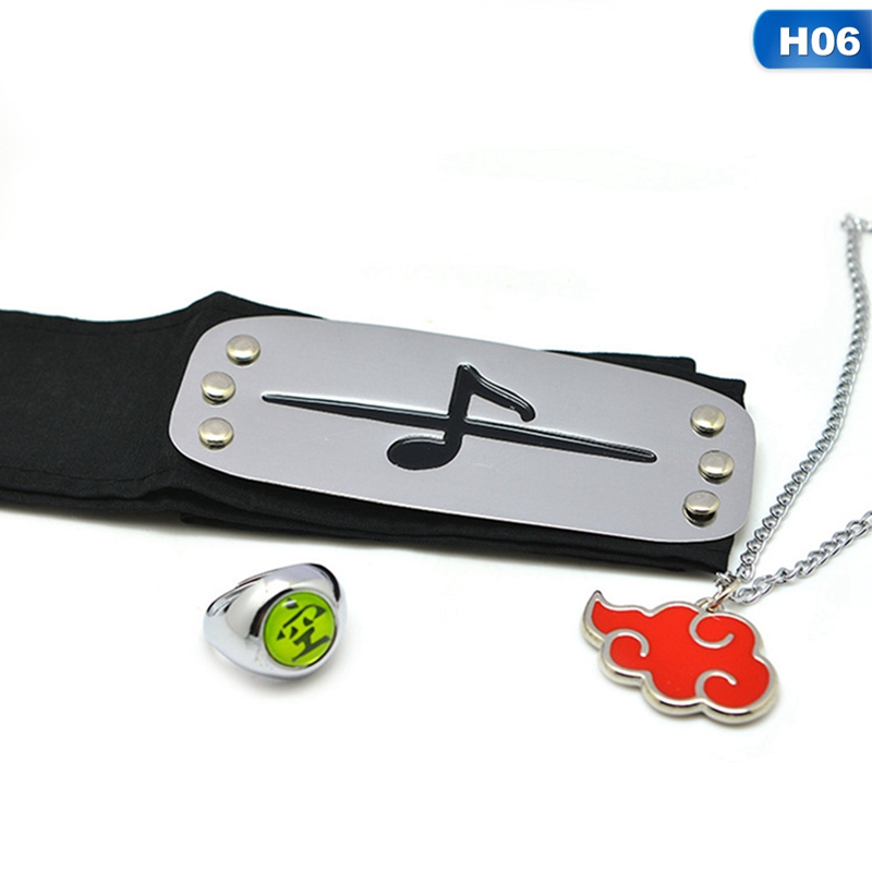 Tmdbyx Set vòng cổ + Nhẫn + 3 Phụ Kiện Cosplay Nhân Vật Uchiha Itachi Trong Naruto