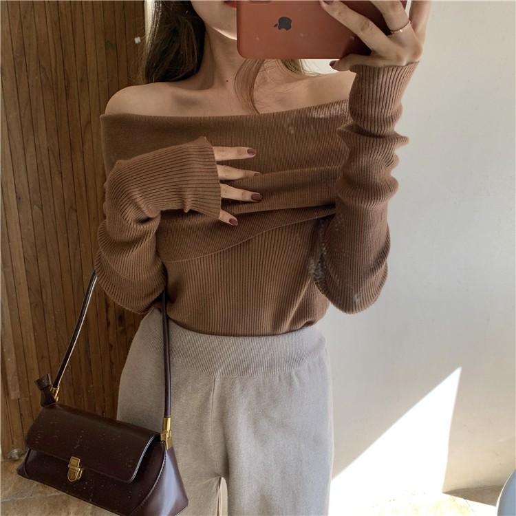 [Áo len nữ trễ vai CÓ SẴN] Áo len tăm trễ vai hàng quảng châu cao cấp có video ảnh thật | BigBuy360 - bigbuy360.vn